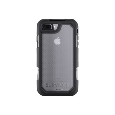 Griffin GB42827 Survivor Summit Back cover for cell phone silicone polycarbonate thermoplastic elastomer TPE black clear for Apple iPhone 7 Plus