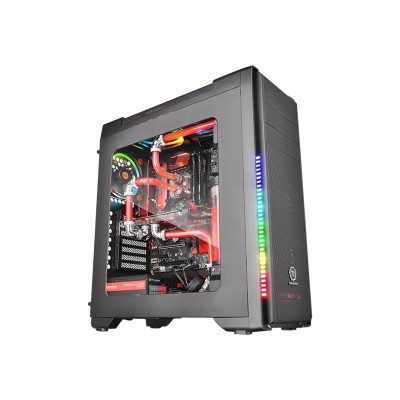 ThermalTake CA-1G8-00M1WN-00 Versa C21 RGB - Mid tower - ATX - no power supply (PS/2) - black - USB/Audio ThermalTake CA-1G8-00M1WN-00 Versa C21 RGB - Mid tower - ATX - no power supply (PS/2) - black - USB/Audio