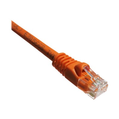 Axiom Memory AXG94351 Patch cable RJ 45 M to RJ 45 M 50 ft UTP CAT 6 molded stranded orange