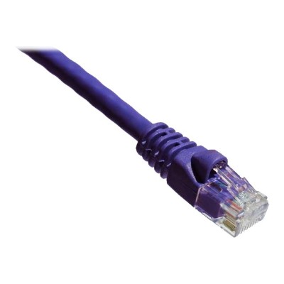 Axiom Memory AXG94352 Patch cable RJ 45 M to RJ 45 M 50 ft UTP CAT 6 molded snagless stranded purple