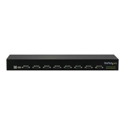 StarTech.com ICUSB23208FD 8 Port USB to Serial Adapter Hub USB to RS232 Serial Port Adapter with Daisy Chain Rackmount