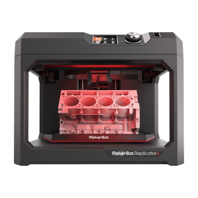MakerBot Industries MP07825 Replicator + - 3D printer - FDM - build size up to 295 x 195 x 165 mm - layer: 2.54 mil - USB LAN Wi-Fi(n) MakerBot Industries MP07825 Replicator + - 3D printer - FDM - build size up to 295 x 195 x 165 mm - layer: 2.54 mil - USB LAN Wi-Fi(n)