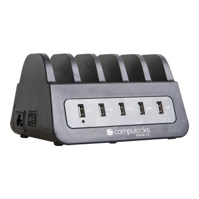Compulocks Brands 5PUSBDKS Phone / tablet / notebook charging station (3-pole USB (power only)) - black Compulocks Brands 5PUSBDKS Phone / tablet / notebook charging station (3-pole USB (power only)) - black