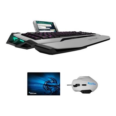 Roccat ROC12231WE-DLL Skeltr - Keyboard - USB Bluetooth - with Nyth Gaming Mouse and Sense-Chrome High Precision Gaming Mousepad Roccat ROC12231WE-DLL Skeltr - Keyboard - USB Bluetooth - with Nyth Gaming Mouse and Sense-Chrome High Precision Gaming Mousepad
