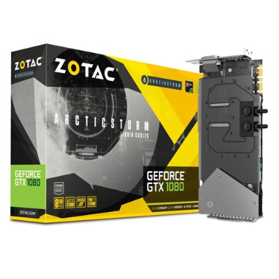 Zotac ZT P10800F 30P GeForce GTX 1080 ArcticStorm Graphics card GF GTX 1080 8 GB GDDR5X PCIe 3.0 DVI HDMI 3 x DisplayPort