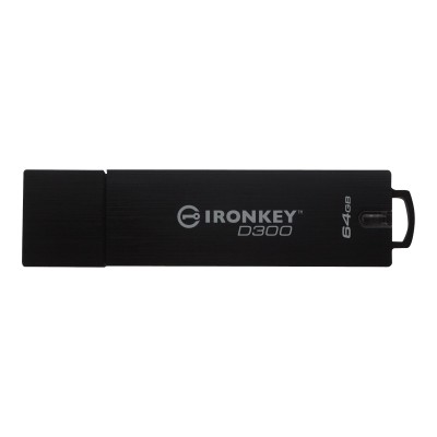 Kingston IKD300/64GB 64GB IronKey D300 Encrypted USB 3.0 FIPS Level 3 Kingston IKD300/64GB 64GB IronKey D300 Encrypted USB 3.0 FIPS Level 3