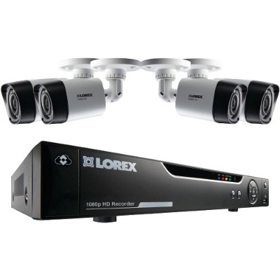Lorex Technology LHV21041TC4 4-Channel MPX 1080p HD 1TB DVR with 4 Weatherproof IR Cameras Lorex Technology LHV21041TC4 4-Channel MPX 1080p HD 1TB DVR with 4 Weatherproof IR Cameras