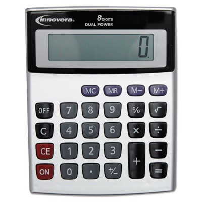 Innovera IVR15927 15925 Portable Minidesk Calculator 8 Digit LCD