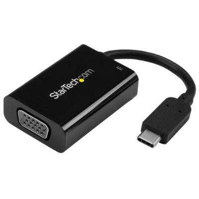 StarTech.com CDP2VGAUCP USB-C to VGA Adapter with USB Power Delivery - USB Type-C to VGA Converter for Computers with USB C - USB Type C StarTech.com CDP2VGAUCP USB-C to VGA Adapter with USB Power Delivery - USB Type-C to VGA Converter for Computers with USB C - USB Type C