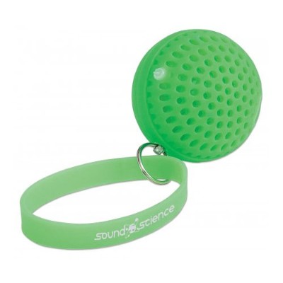 Manhattan 162364 Sound Science Atom Glowing Wireless Speaker - Green Manhattan 162364 Sound Science Atom Glowing Wireless Speaker - Green