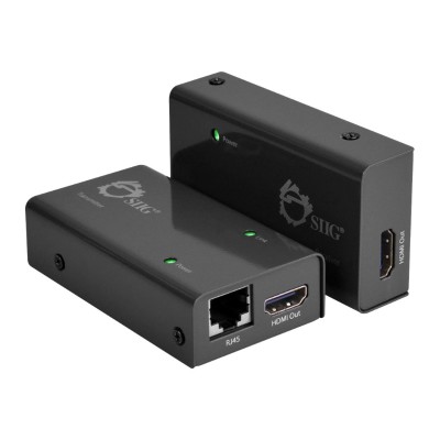 SIIG CE H22E11 S1 HDMI Extender over single Cat5e 6 with extra HDMI output Video audio extender HDMI up to 197 ft