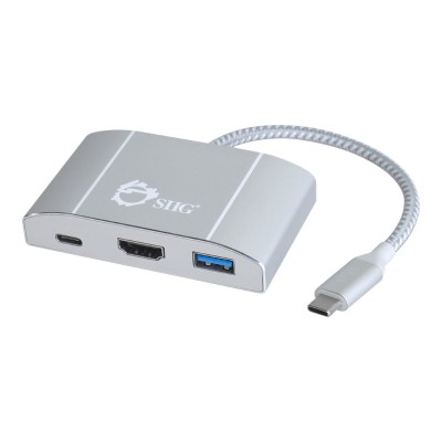 SIIG JU-H30612-S1 USB 3.1 Type-C Hub with HDMI & PD Charging Adapter - Docking station - (USB) SIIG JU-H30612-S1 USB 3.1 Type-C Hub with HDMI & PD Charging Adapter - Docking station - (USB)