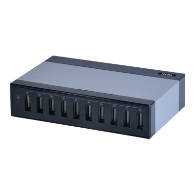 SIIG AC-PW1512-S1 Ultra-Compact 10-Port USB Rapid Charger - Digital player / phone / tablet charging station - 60 Watt - 2.4 A - 10 output connectors (USB (powe SIIG AC-PW1512-S1 Ultra-Compact 10-Port USB Rapid Charger - Digital player / phone / tablet charging station - 60 Watt - 2.4 A - 10 output connectors (USB (powe