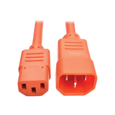 TrippLite P004-003-AOR 3ft Computer Power Extension Cord 10A 18 AWG C14 C13 Orange 3' - Power extension cable - IEC 60320 C14 to IEC 60320 C13 - 3 ft - orange TrippLite P004-003-AOR 3ft Computer Power Extension Cord 10A 18 AWG C14 C13 Orange 3' - Power extension cable - IEC 60320 C14 to IEC 60320 C13 - 3 ft - orange