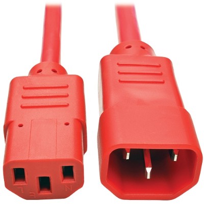 TrippLite P004-006-ARD 6ft Computer Power Extension Cord 10A 18 AWG C14 to C13 Red 6' - Power extension cable - IEC 60320 C14 to IEC 60320 C13 - 6 ft - red TrippLite P004-006-ARD 6ft Computer Power Extension Cord 10A 18 AWG C14 to C13 Red 6' - Power extension cable - IEC 60320 C14 to IEC 60320 C13 - 6 ft - red