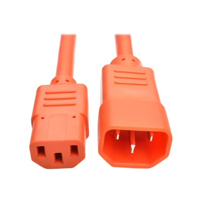 TrippLite P005-003-AOR 3ft Heavy Duty Power Extension Cord 15A 14 AWG C14 C13 Orange 3' - Power extension cable - IEC 60320 C14 to IEC 60320 C13 - 3 ft - orange TrippLite P005-003-AOR 3ft Heavy Duty Power Extension Cord 15A 14 AWG C14 C13 Orange 3' - Power extension cable - IEC 60320 C14 to IEC 60320 C13 - 3 ft - orange