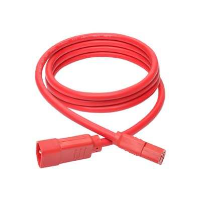 TrippLite P005-006-ARD 6ft Heavy Duty Power Extension Cord 15A 14 AWG C14 to C13 Red 6' - Power extension cable - IEC 60320 C14 to IEC 60320 C13 - 6 ft - red TrippLite P005-006-ARD 6ft Heavy Duty Power Extension Cord 15A 14 AWG C14 to C13 Red 6' - Power extension cable - IEC 60320 C14 to IEC 60320 C13 - 6 ft - red
