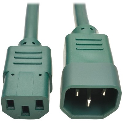 TrippLite P004-003-AGN 3ft Computer Power Extension Cord 10A 18 AWG C14 to C13 Green 3' - Power extension cable - IEC 60320 C14 to IEC 60320 C13 - 3 ft - green TrippLite P004-003-AGN 3ft Computer Power Extension Cord 10A 18 AWG C14 to C13 Green 3' - Power extension cable - IEC 60320 C14 to IEC 60320 C13 - 3 ft - green