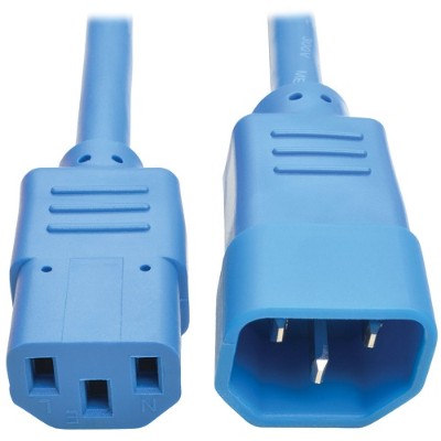 TrippLite P004-003-ABL 3ft Computer Power Extension Cord 10A 18 AWG C14 to C13 Blue 3' - Power extension cable - IEC 60320 C14 to IEC 60320 C13 - 3 ft - blue TrippLite P004-003-ABL 3ft Computer Power Extension Cord 10A 18 AWG C14 to C13 Blue 3' - Power extension cable - IEC 60320 C14 to IEC 60320 C13 - 3 ft - blue