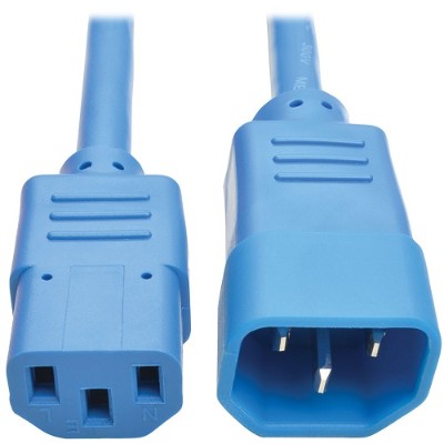 TrippLite P004-006-ABL 6ft Computer Power Extension Cord 10A 18 AWG C14 to C13 Blue 6' - Power extension cable - IEC 60320 C14 to IEC 60320 C13 - 6 ft - blue TrippLite P004-006-ABL 6ft Computer Power Extension Cord 10A 18 AWG C14 to C13 Blue 6' - Power extension cable - IEC 60320 C14 to IEC 60320 C13 - 6 ft - blue