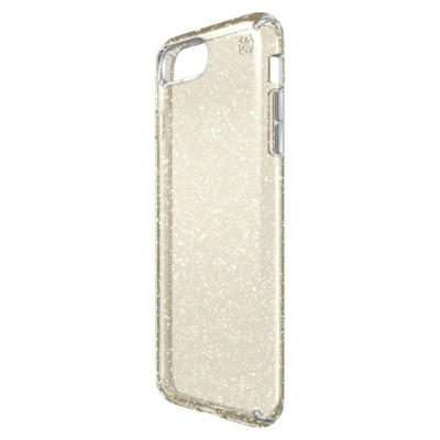Speck Products 79983 5636 Presidio clear glitter iPhone 7 Plus Back cover for cell phone polycarbonate clear clear with gold glitter for Apple iPhone 7