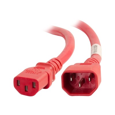 Cables To Go 17541 Power cable - IEC 60320 C14 to IEC 60320 C13 - 250 V - 15 A - 4 ft - red Cables To Go 17541 Power cable - IEC 60320 C14 to IEC 60320 C13 - 250 V - 15 A - 4 ft - red