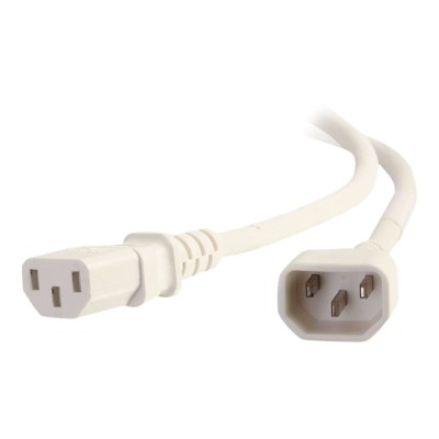 Cables To Go 17521 Power cable - IEC 60320 C14 to IEC 60320 C13 - 250 V - 10 A - 1.2 in - white Cables To Go 17521 Power cable - IEC 60320 C14 to IEC 60320 C13 - 250 V - 10 A - 1.2 in - white