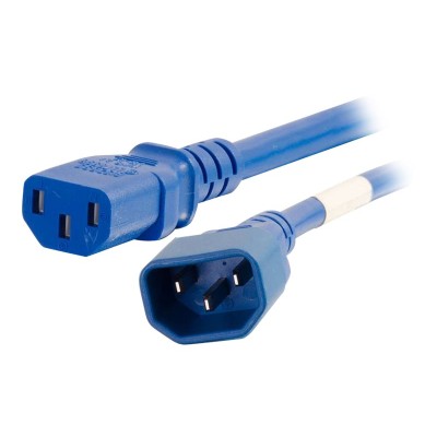 Cables To Go 17546 Power cable - IEC 60320 C14 to IEC 60320 C13 - 250 V - 15 A - 5 ft - blue Cables To Go 17546 Power cable - IEC 60320 C14 to IEC 60320 C13 - 250 V - 15 A - 5 ft - blue