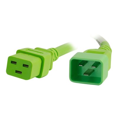 Cables To Go 17735 Power cable - IEC 60320 C20 to IEC 60320 C19 - 250 V - 20 A - 5 ft - green Cables To Go 17735 Power cable - IEC 60320 C20 to IEC 60320 C19 - 250 V - 20 A - 5 ft - green