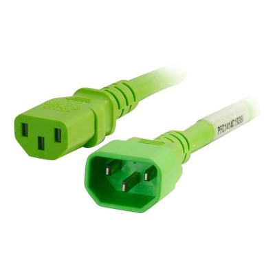 Cables To Go 17483 Power cable - IEC 60320 C14 to IEC 60320 C13 - 250 V - 10 A - 2 ft - green Cables To Go 17483 Power cable - IEC 60320 C14 to IEC 60320 C13 - 250 V - 10 A - 2 ft - green