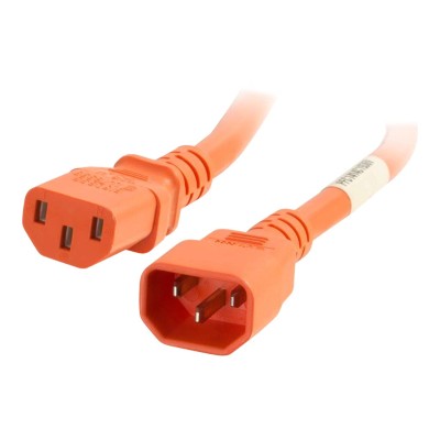 Cables To Go 17548 Power cable - IEC 60320 C14 to IEC 60320 C13 - 250 V - 15 A - 5 ft - orange Cables To Go 17548 Power cable - IEC 60320 C14 to IEC 60320 C13 - 250 V - 15 A - 5 ft - orange