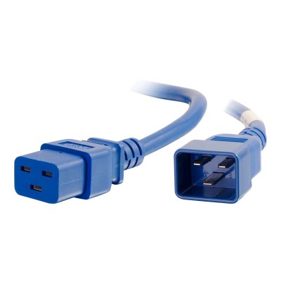 Cables To Go 17714 Power cable - IEC 60320 C20 to IEC 60320 C19 - 250 V - 20 A - 2 ft - blue Cables To Go 17714 Power cable - IEC 60320 C20 to IEC 60320 C19 - 250 V - 20 A - 2 ft - blue