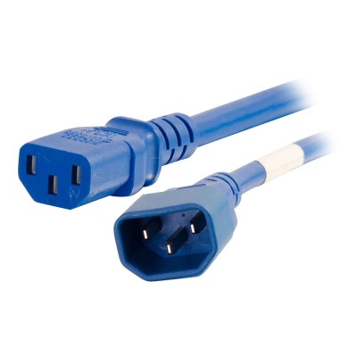 Cables To Go 17486 Power cable - IEC 60320 C14 to IEC 60320 C13 - 250 V - 10 A - 3 ft - blue Cables To Go 17486 Power cable - IEC 60320 C14 to IEC 60320 C13 - 250 V - 10 A - 3 ft - blue