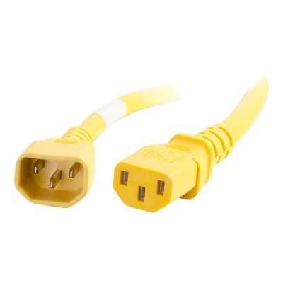 Cables To Go 17544 Power cable - IEC 60320 C14 to IEC 60320 C13 - 4 ft - yellow Cables To Go 17544 Power cable - IEC 60320 C14 to IEC 60320 C13 - 4 ft - yellow