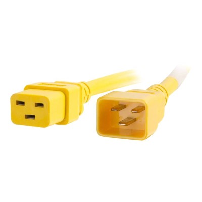 Cables To Go 17754 Power cable - IEC 60320 C20 to IEC 60320 C19 - 250 V - 20 A - 10 ft - yellow Cables To Go 17754 Power cable - IEC 60320 C20 to IEC 60320 C19 - 250 V - 20 A - 10 ft - yellow