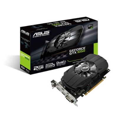 ASUS PH-GTX1050-2G GeForce GTX 1050 2GB PHOENIX Fan Edition DVI-D HDMI DP 1.4 Gaming Graphics Card ASUS PH-GTX1050-2G GeForce GTX 1050 2GB PHOENIX Fan Edition DVI-D HDMI DP 1.4 Gaming Graphics Card