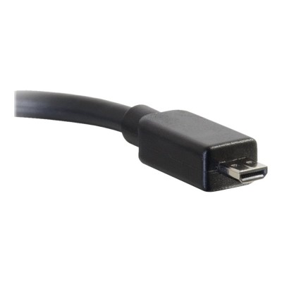 Cables To Go 41357 8in Micro HDMI to HDMI Adapter Micro HDMI Adapter Male to Female Black HDMI adapter HDMI F to micro HDMI M 8 in double shield