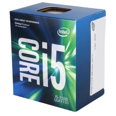 Intel BX80677I57500 Core i5-7500 Kaby Lake Quad-Core 3.4GHz LGA 1151 65W Desktop Processor Intel BX80677I57500 Core i5-7500 Kaby Lake Quad-Core 3.4GHz LGA 1151 65W Desktop Processor