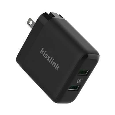 Keewifi KW3220 36W Dual USB Smart Wall Charger - Quick Charge 3.0 Keewifi KW3220 36W Dual USB Smart Wall Charger - Quick Charge 3.0