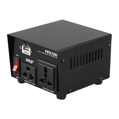 Pyle PVTC120U PVTC120U - Transformer - AC 110-120/220-240 V - 100 Watt - output connectors: 2 Pyle PVTC120U PVTC120U - Transformer - AC 110-120/220-240 V - 100 Watt - output connectors: 2