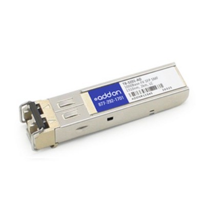 AddOn Computer Products T8 3201 AOK McData T8 3201 Compatible TAA compliant 1000Base FX SFP Transceiver SMF 1310nm 2km LC