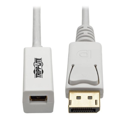 TrippLite P134-06N-MDP DisplayPort to Mini DisplayPort Cable Adapter 4K x 2K/3840 x 2160 (M/F) 6 Inches TrippLite P134-06N-MDP DisplayPort to Mini DisplayPort Cable Adapter 4K x 2K/3840 x 2160 (M/F) 6 Inches