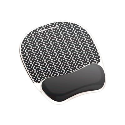 Fellowes 9549901 Photo Gel Mouse Pad Wrist Rest with Microban - Mouse pad with wrist pillow - black chevron Fellowes 9549901 Photo Gel Mouse Pad Wrist Rest with Microban - Mouse pad with wrist pillow - black chevron