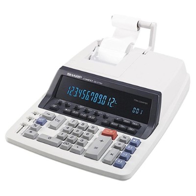 Sharp QS2770H QS 2770H Printing calculator VFD 12 digits AC adapter