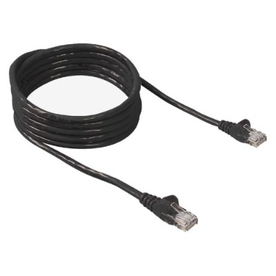Belkin A3L850-25BKS 25FT Fast Cat5e RJ45 Male - RJ45 Male Snagless Patch Cable - Black Belkin A3L850-25BKS 25FT Fast Cat5e RJ45 Male - RJ45 Male Snagless Patch Cable - Black
