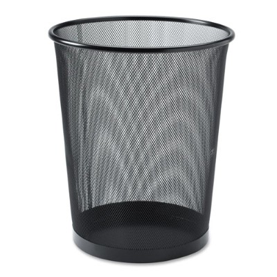 Lorell 52770 Mesh Round Waste Bin - Black Lorell 52770 Mesh Round Waste Bin - Black