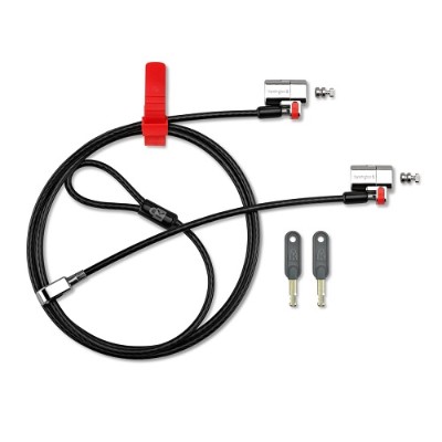 Kensington 64638 ClickSafe Keyed Laptop Locks - Twin Lockheads Kensington 64638 ClickSafe Keyed Laptop Locks - Twin Lockheads