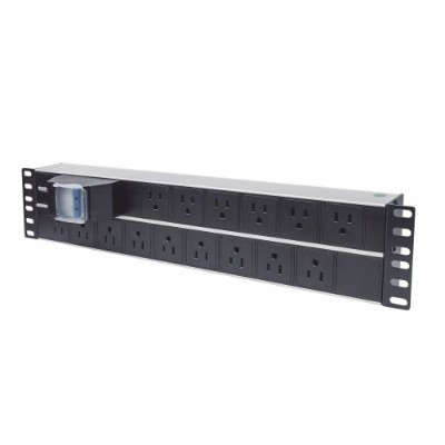 Intellinet Network Solutions 714075 19 2U Rackmount 15-Way Power Strip with Double Air Switch 10ft Power Cord - US Type Intellinet Network Solutions 714075 19 2U Rackmount 15-Way Power Strip with Double Air Switch 10ft Power Cord - US Type
