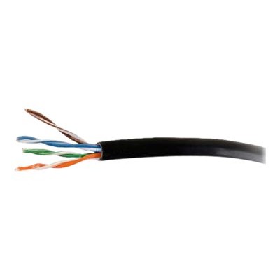 Cables To Go 56024 Cat5e Bulk Unshielded (UTP) Network Cable with Solid Conductors - Riser CMR-Rated - Bulk cable - 499 ft - UTP - CAT 5e - riser solid - black Cables To Go 56024 Cat5e Bulk Unshielded (UTP) Network Cable with Solid Conductors - Riser CMR-Rated - Bulk cable - 499 ft - UTP - CAT 5e - riser solid - black
