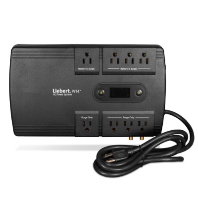 Liebert PST4 850MT120 850VA 500W Battery Backup Surge Protector PST4 UPS 8 outlets TAA Compliant